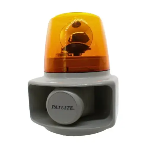 [RT120EA ] RT120EA - Patlite - Alarma audiovisual giratoria 120vca ámbar 105dB 32 melodías 