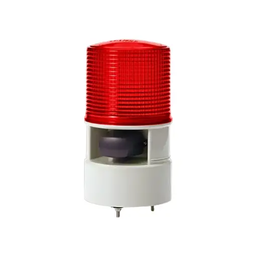 [S125DLWS120R ] S125DLWS120R - QLight - Torreta audiovisual led 120vca rojo 21 Leds 5 tonos 105dB IP54.