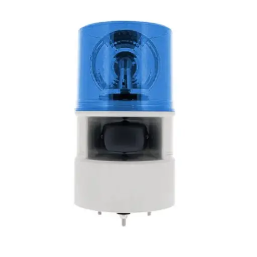 [S125DWS120B ] S125DWS120B - QLight - Alarma audiovisual giratoria 120vca azul 5 tonos 105dB IP54