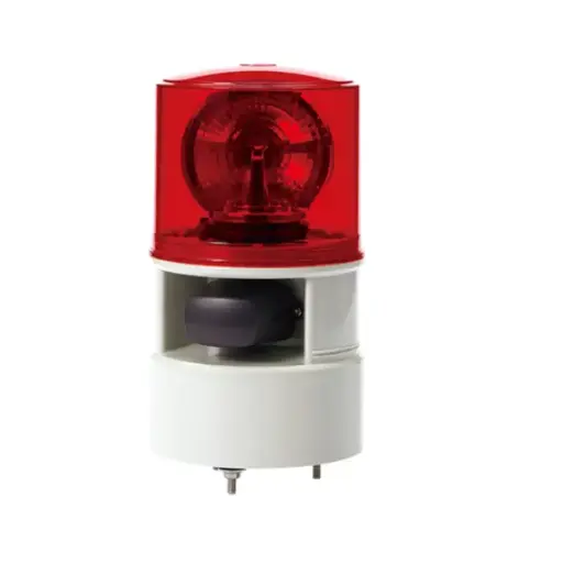 [S125DWS120R ] S125DWS120R - QLight - Alarma audiovisual giratoria 120vca roja 5 tonos 105dB IP54