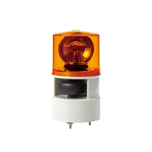 [S125DWS24A ] S125DWS24A - QLIGHT - Alarma audiovisual giratoria 24vcd ámbar 5 tonos 105dB IP54