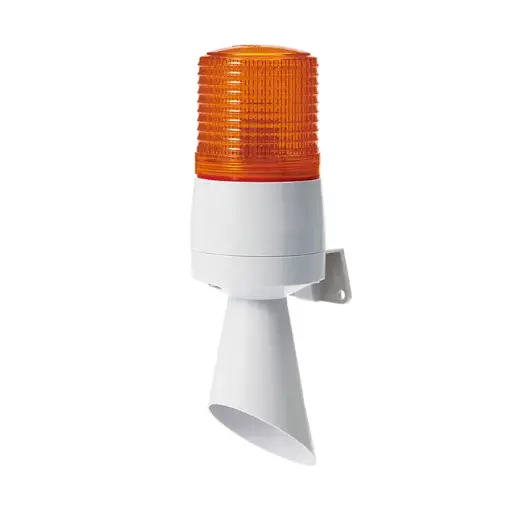 [S60ADL110A ] S60ADL110A - QLight - Zumbador con luz led fija-intermitente 120vca ámbar 95dB IP54