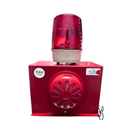 [SOS1200SR ] SOS1200SR - SOSLITE - ARMADAS - Alarma audiovisual 110vca rojo 116dB a 1 metro IP44