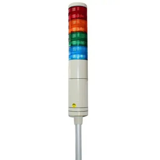 [STL060FA114 ] STL060FA114 - Hanyoung - Luz Indicadora led 110-240vca 4 stack 60mm diam. con alarma 85db IP54