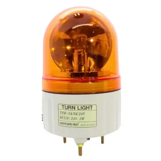 [TPB24Y ] TPB24Y - Hanyoung - Torreta giratoria 24vcd ámbar con alarma 80 dB 84mm