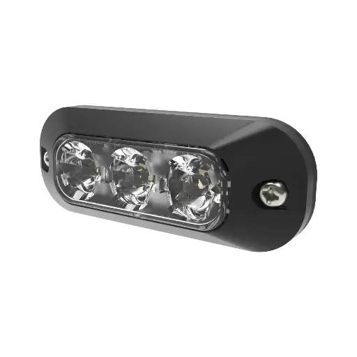 ED3703A - ECCO - Luz direccional 12-24vcd 3 led ámbar 0.4amp Clase l IP69K 21 patrones.